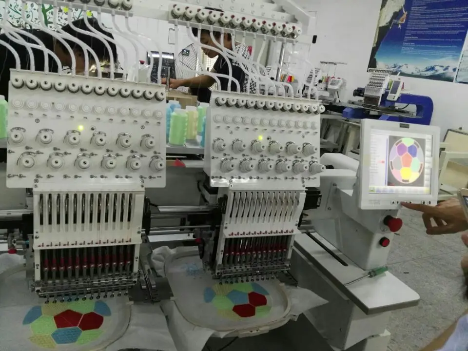Multi Head Double Needle Embroidery Machine/schiffli Embroidery Machine