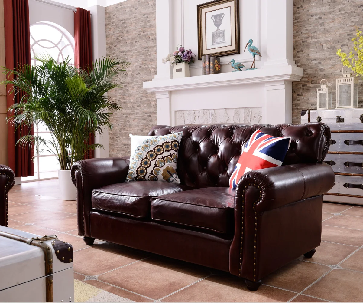 Natuzzi Nappa Navy Blue Reclining Kuka Chesterfield Tufted Single