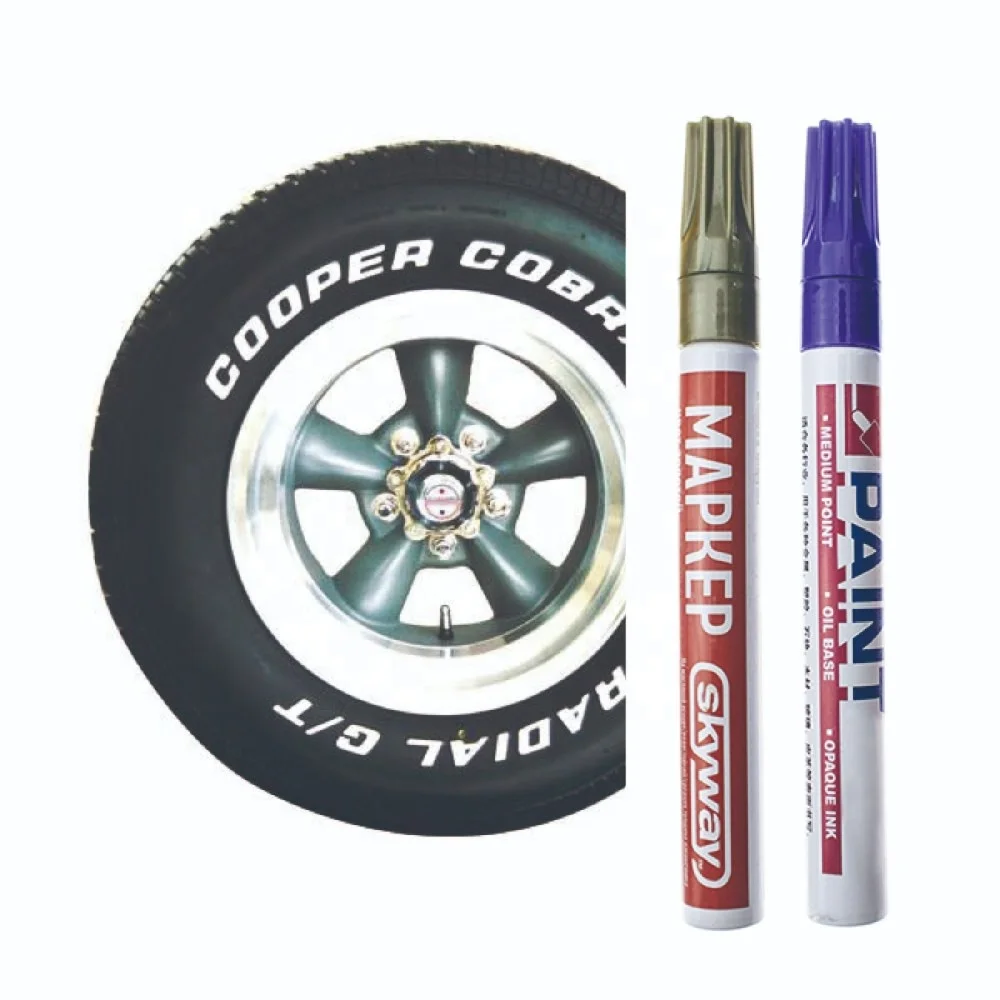 Waterproof Metallic Paint Marker Pens With Fluorescence Colors Tire