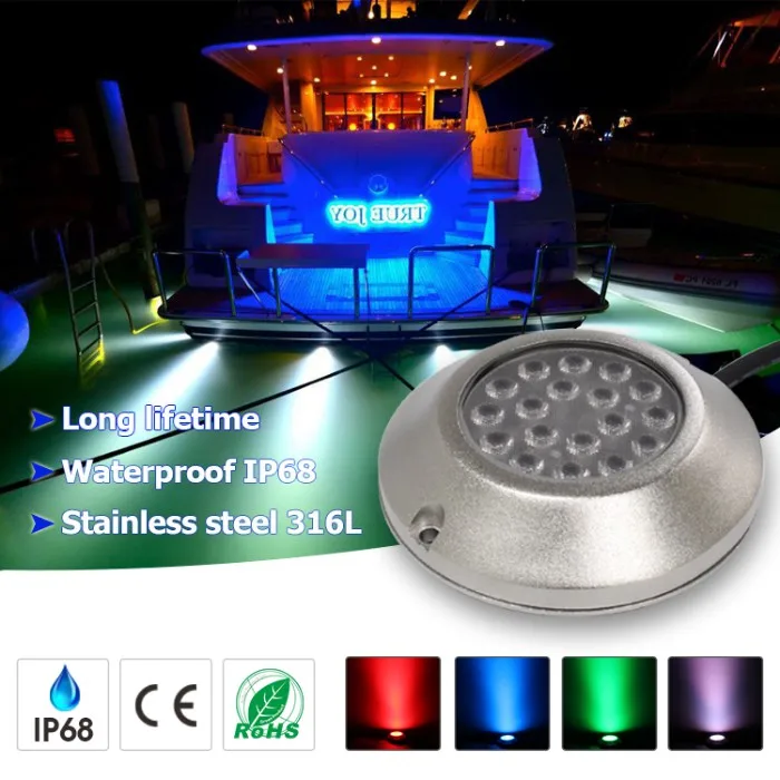 High Power Rgb Color Boat Marine Led Underwater Flood Lights - Buy Led ...