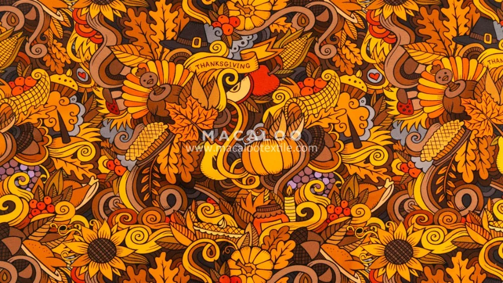 thanksgiving knit fabric