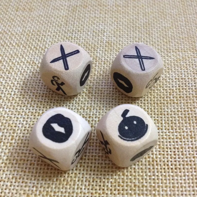 Custom Wooden Dice With Different Logo Wooden Dice Set For Games Buy