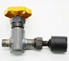 Pressure gauge valve for cold storage straight and right angle pressure gauge valve