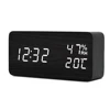 Home Table Multi Function Wood Wooden Alarm Clock LED Smart Clock with 3 Alarms and Night Mode