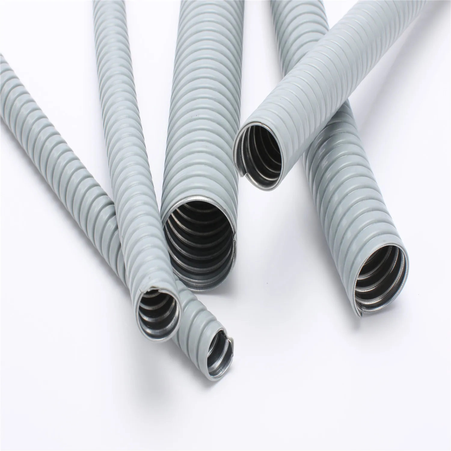 灰色jsp 型优秀防水 pvc 涂层柔性金属导管
