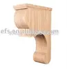 unfinished decorative carved wood brackets