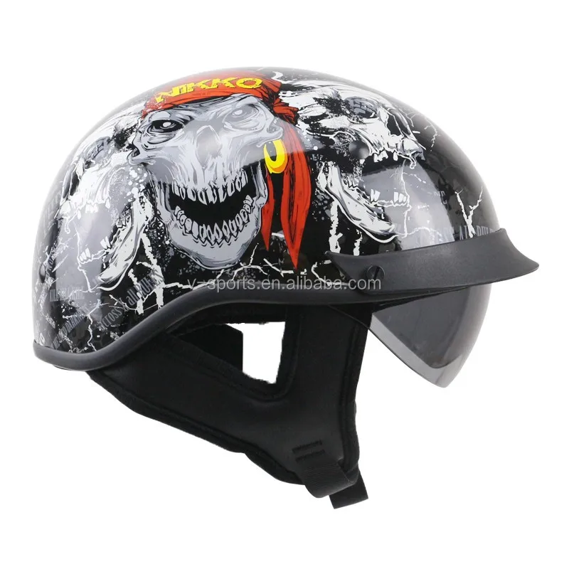 Dot Approved Chopper Helmet Classic Design Motorcycle Helmet Freedom
