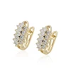 94474 Xuping hottest selling fashion Dubai gold jewelry insert white diamond elegant earring