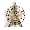 Model French wall art The Eiffel Tower unique HANDCRAFTED large wooden wall clock