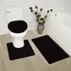 Luxury Bamboo Adjustable Non-slip Bathroom Shower Bath bathroom accessory set