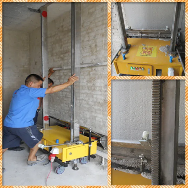 Wall plastering machine