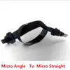 Short Flat FFC 90 Degree angle micro to straight micro male