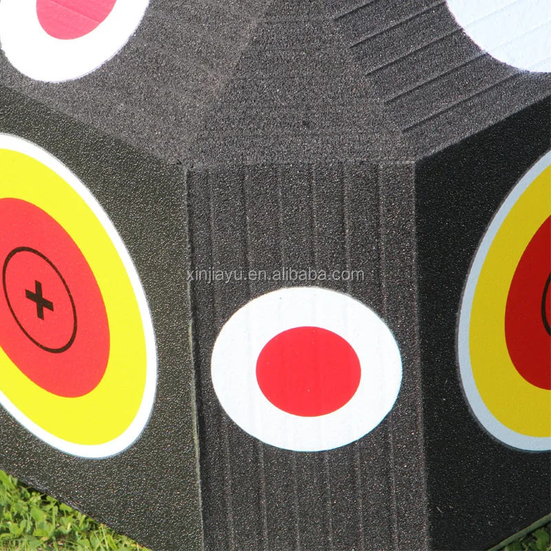 Best Selling 50kg/m3 Selfhealing 18sided Foam 3d Cube Archery Shooting