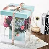 Recyclable feature custom order flat pack flower gift box for Florist