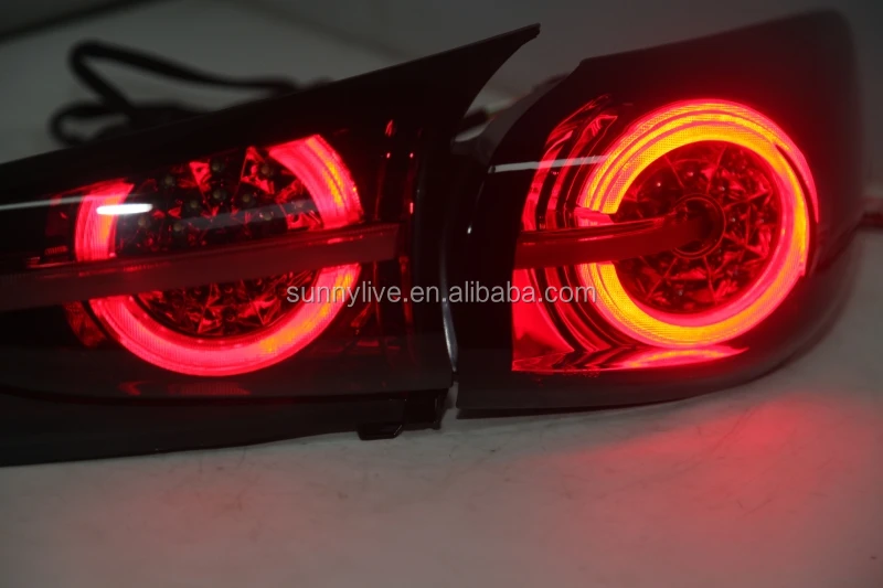 LED Tail Lamp For MAZDA 3 Axela  Hatchback 2015 -2018  TW Smoke Black cover  Dark red housing