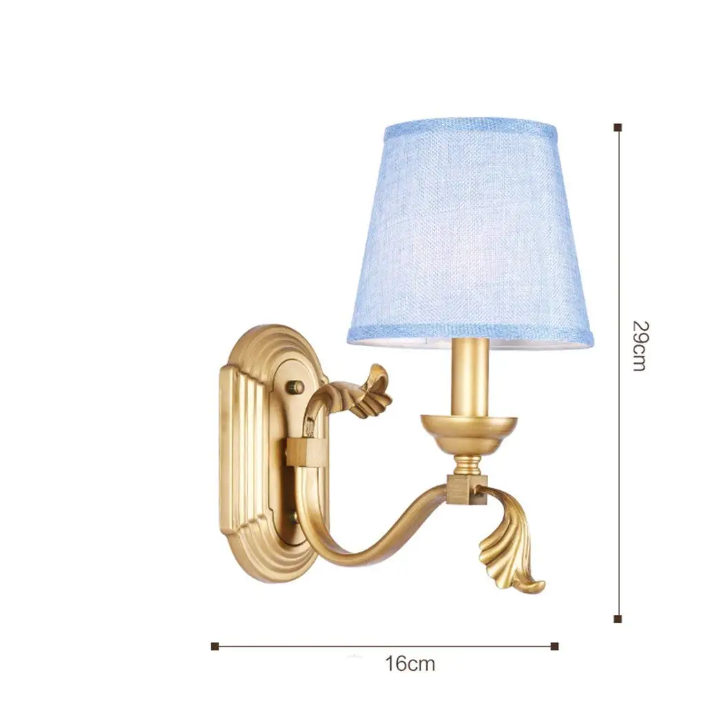 Buy Cloth Bedside Wall Lamp, Retro Led Wall Lamp Living Room Bedroom