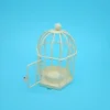Spring Song White Bird Cage Place Card Candle Holder
