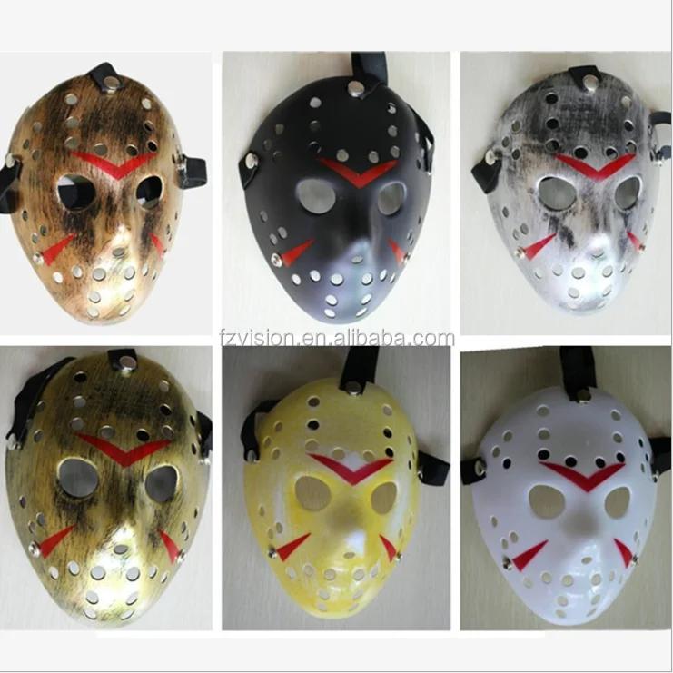 Masque blanc de hockey Jason Hockeyeur 00945blanc deguisement halloween fete 