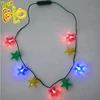 Hottest products on the market christmas decoration LED light up star necklace flashing necklace