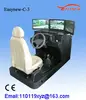 3 screens display car driving training simulator