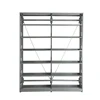 Cheap price used standard size fireproof library stainless steel bookcases custom metal frame bookshelf