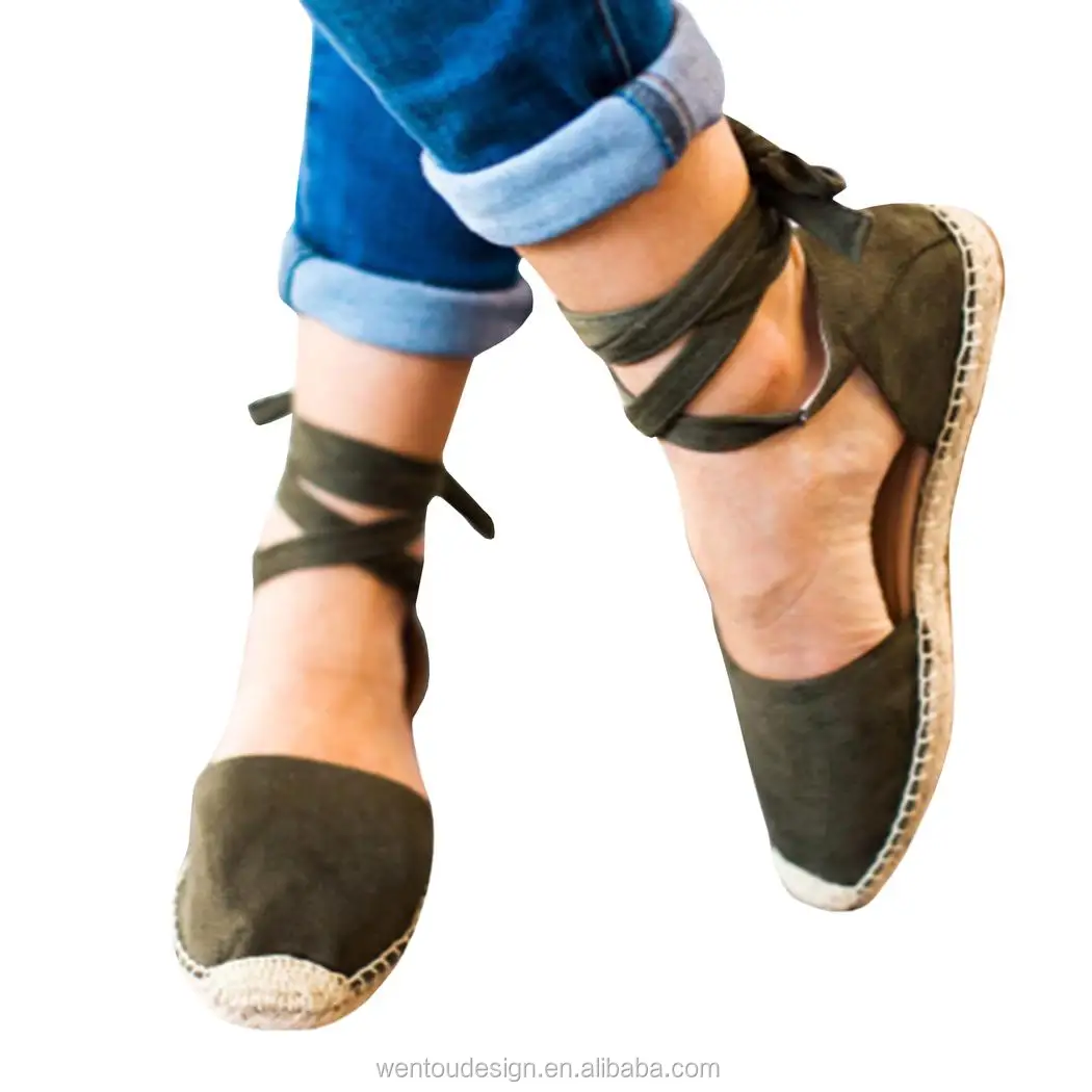 flat ankle wrap espadrilles
