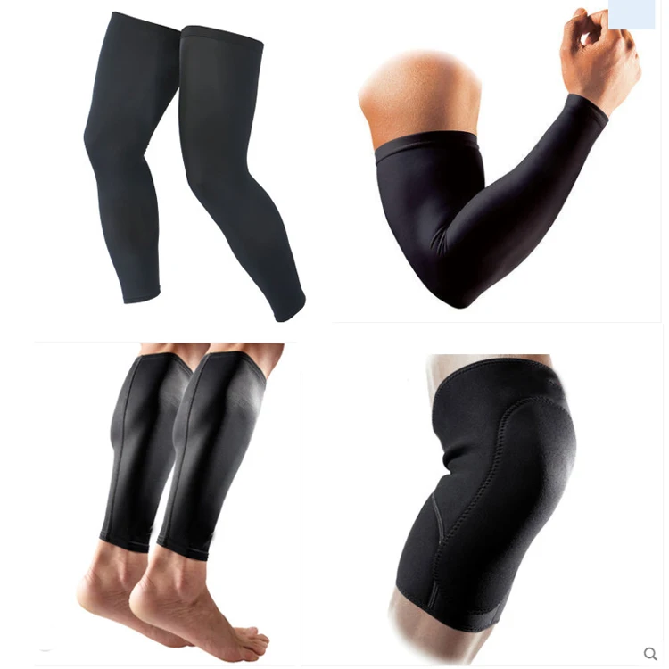 Custom Copper Nylon Calf Ankle Brace Arm Elbow Knee Compression Sleeve Support Factory.jpg
