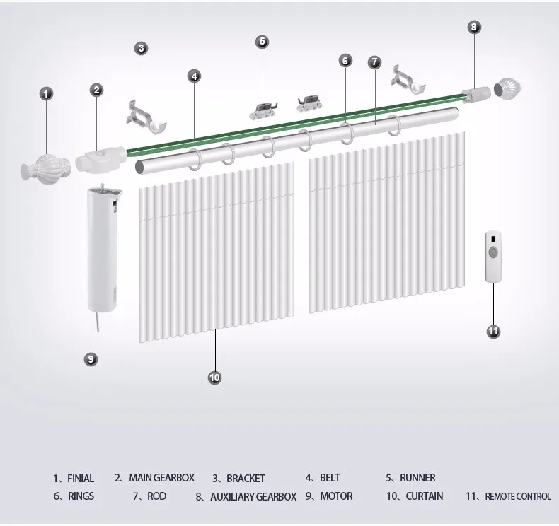 Smart Curtain Motorized Curtain Electric Curtain And Tracks Buy