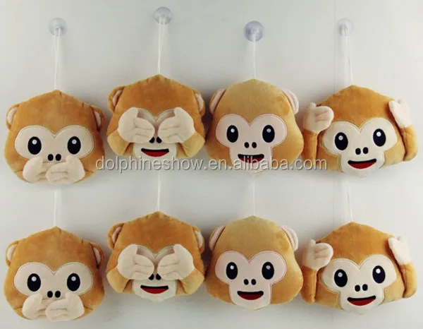 plush monkey keychain