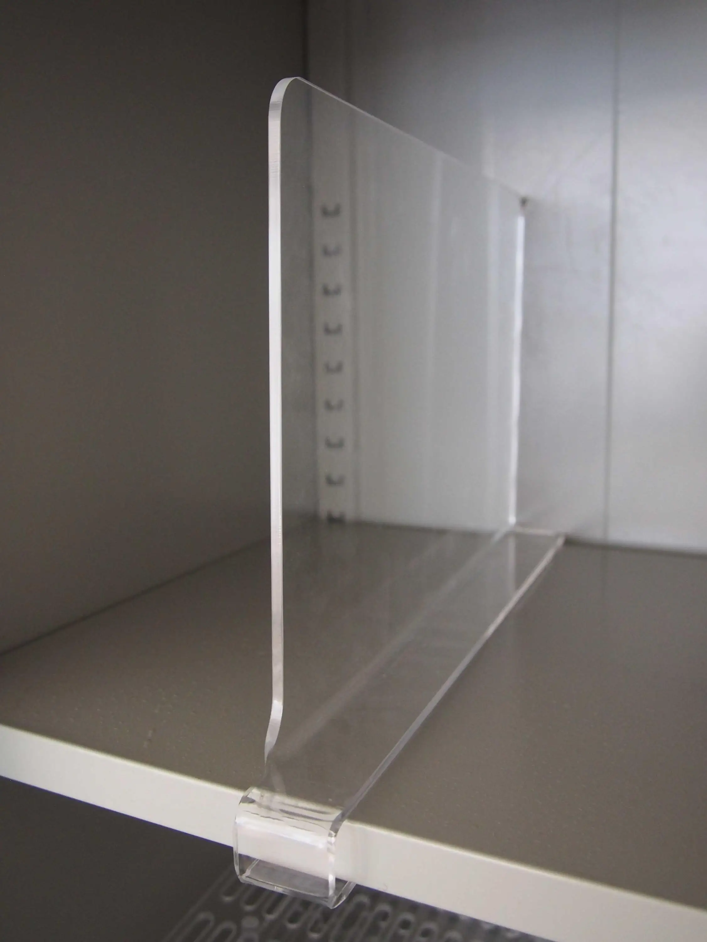 Clear 2 Pack Multifunction Acrylic Shelf Dividers Custom Buy Acrylic