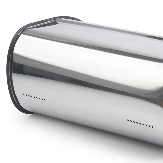 Stainless Steel Wood Roll Top Bread Box For Kitchen,Bread Bin,Bread