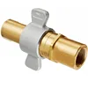 CNC machine turning stainless steel/brass zinc plate thread to connect hydraulic fitting with wing nut less flange valve