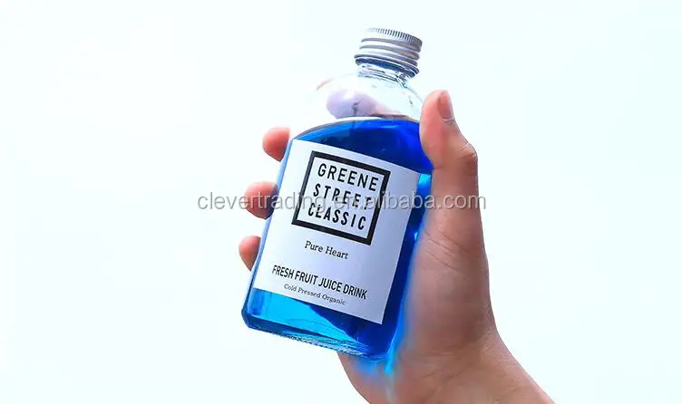 Rectangle 300Ml Drinking Glass Perfume Spray Bottle For Milk And Juice