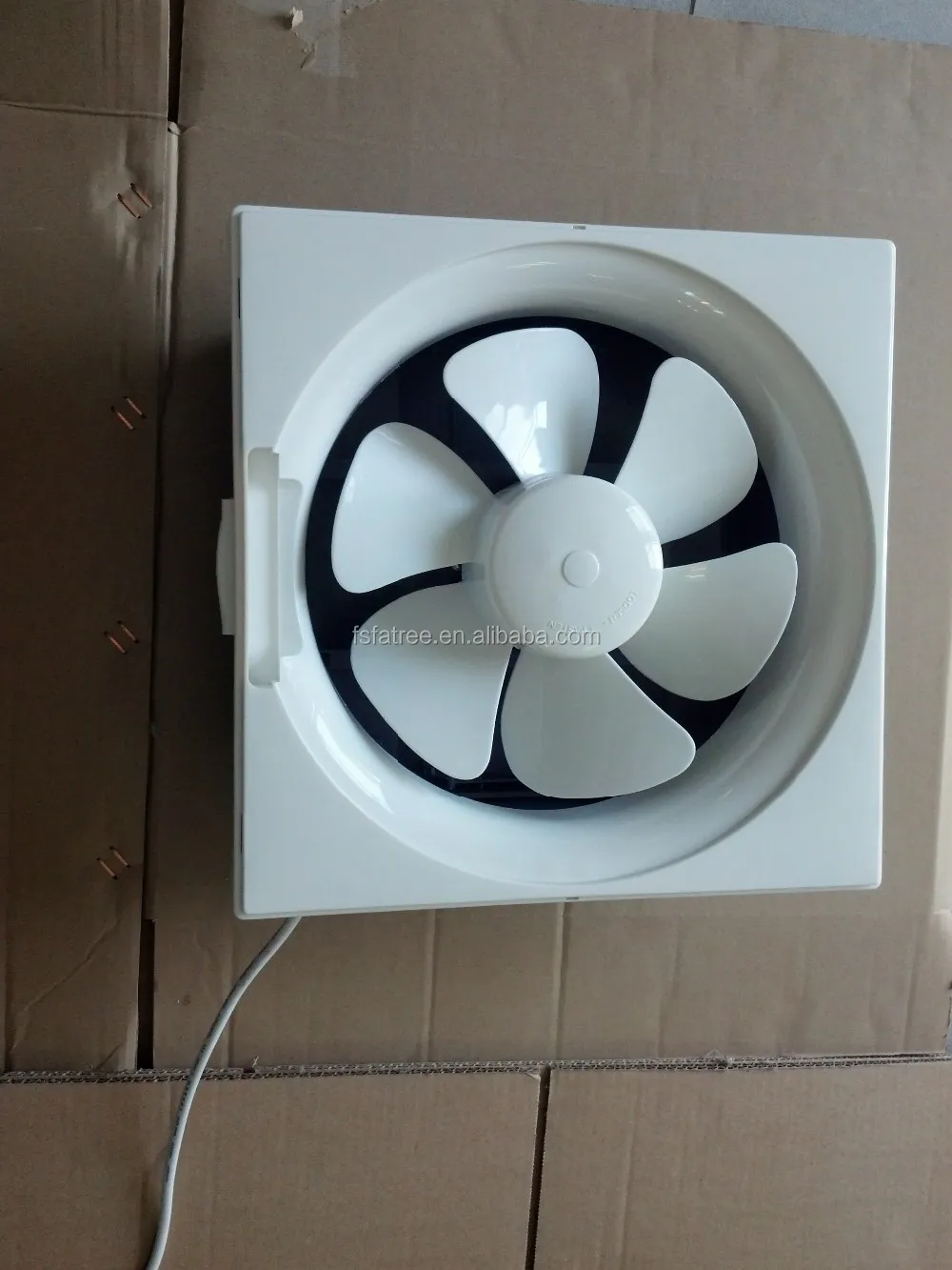 Aliran Udara Ventilasi Fan Exhaust Fan Dinding 12 Inch Untuk Dapur