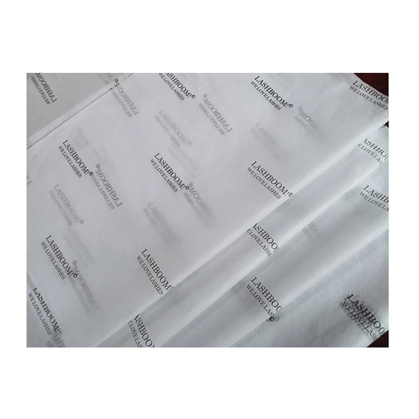 

Tissue wrapping paper,500 Pieces, One color logo tissue wrapping paper