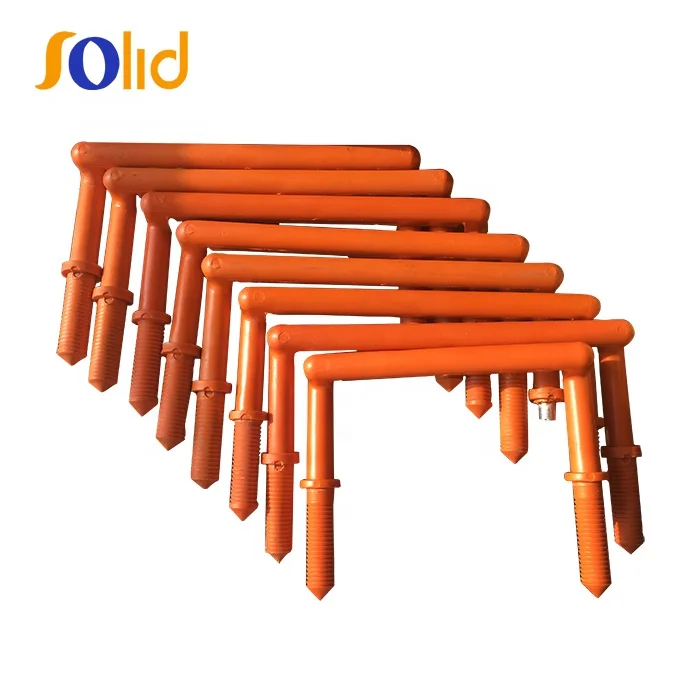 Galvanized Steel core manhole step with new PP orange Coated color