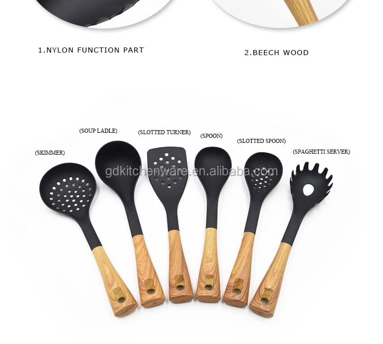 Wood Grain Transfer Printing Kitchen Cooking Utensils Stand Buy