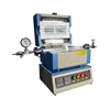 Lab 1200C Compact Two Zone Rotary Tube Furnace with 2" Quartz Tube for Li-Ion Battery Cathode Powder CVD