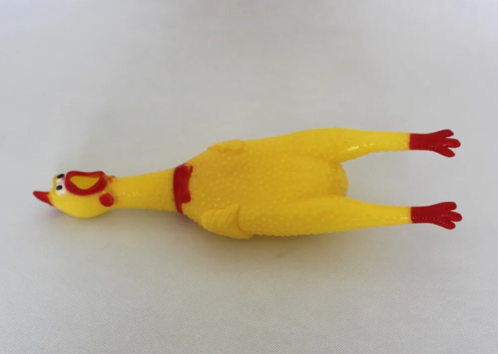 small plastic toy chickens