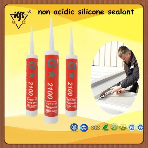 Clear Non Acidic Silicone Sealant/acetoxy Cure Glass Curtain Wall