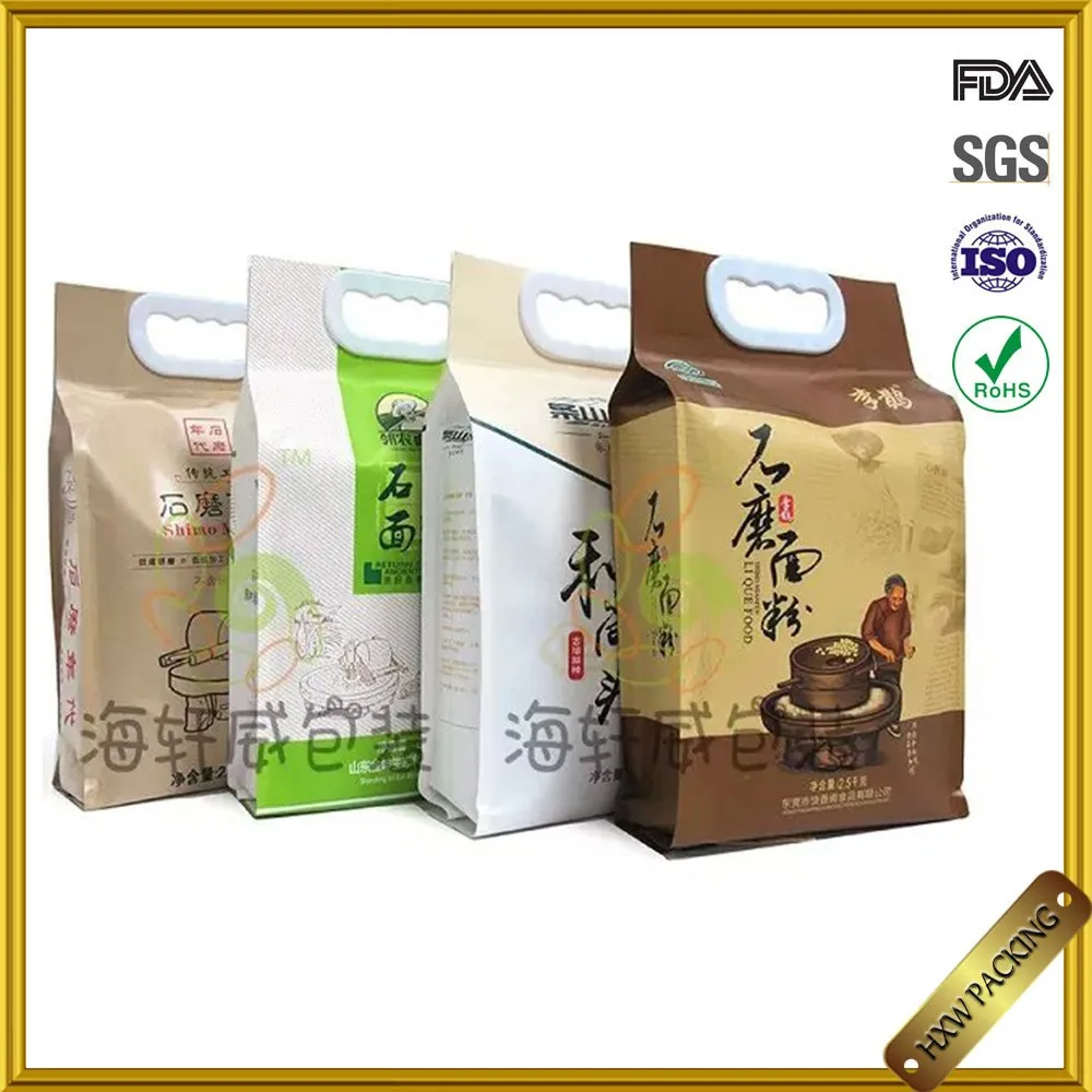 Download 1~10kg Custom Printing Paper Inside Rice Packaging Bags With Handle - Buy Rice Packaging Bag ...