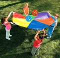 1SET LOT 3 65meter 143 7inches Super Sturdy Parachute umbrella Outdoor toys Teamwork toys Team games