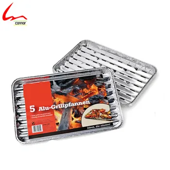 Disposable Aluminum Foil Grill (used For Meat Roasting And Disposable Aluminum Foil Grill (used For Meat Roasting And