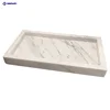 Custom square shape polished marble home decor serving trays