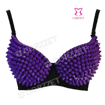 moins cher styles frais lisse Frappant Métallique Spike Haut De Soutien-gorge Sexy Clubwear Mode ... moins cher styles frais lisse Frappant Métallique Spike Haut De Soutien-gorge Sexy Clubwear Mode ...