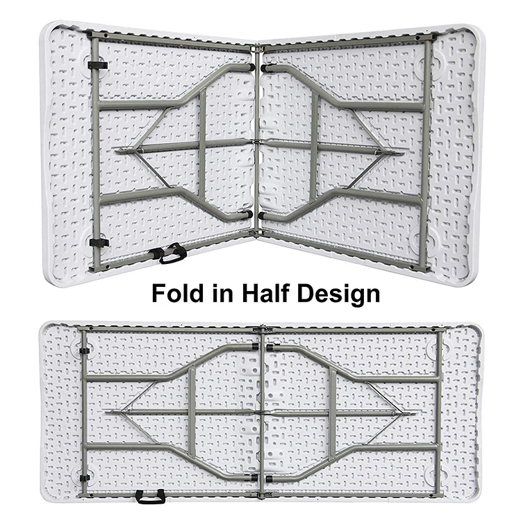 outdoor furniture 6ft Plastic banquet folding table and chairs