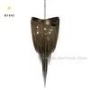Italian modern atlantis metal chain chandelier ceiling lights with LED light source for interior decoration