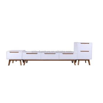 Hot Sale Long Nordic White Tv Stand Wood Tv Cabinet Buy White
