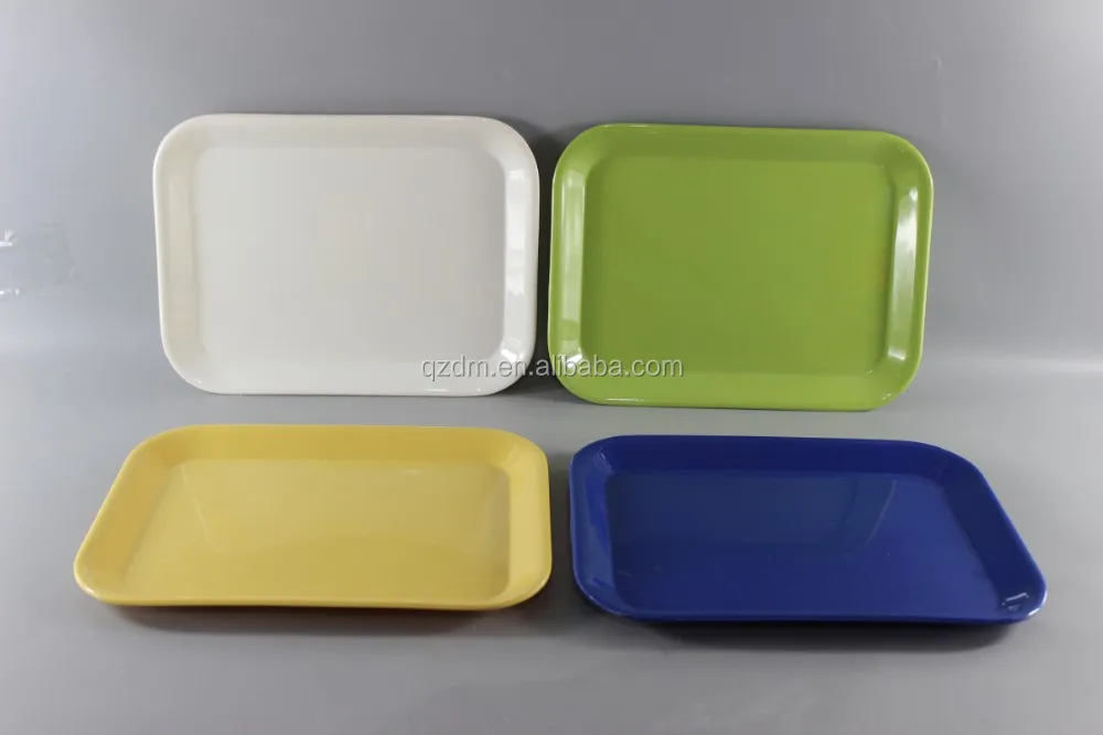Solid Melamine Serving Tray/Food Grade Melamine Colorful Tray