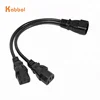 High Quality10A 250V IEC 320 C14 Male Plug to Dual C13 Female Connector Computer Y Type Splitter Power Extension Cord Plug Cover